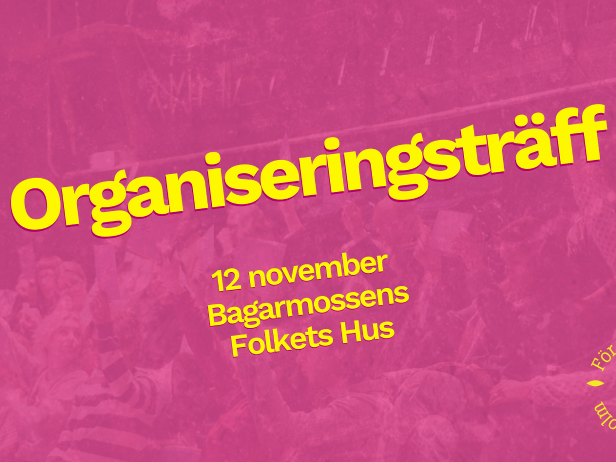 Organiseringsträff ▶︎ Dags för antirasistisk feministisk&nbsp;handling