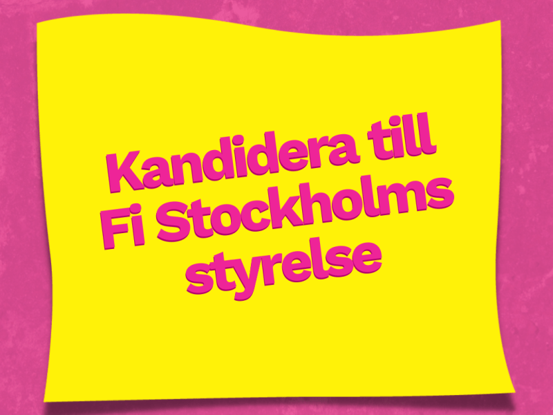 Kandidera till Feministiskt initiativ Stockholms&nbsp;styrelse